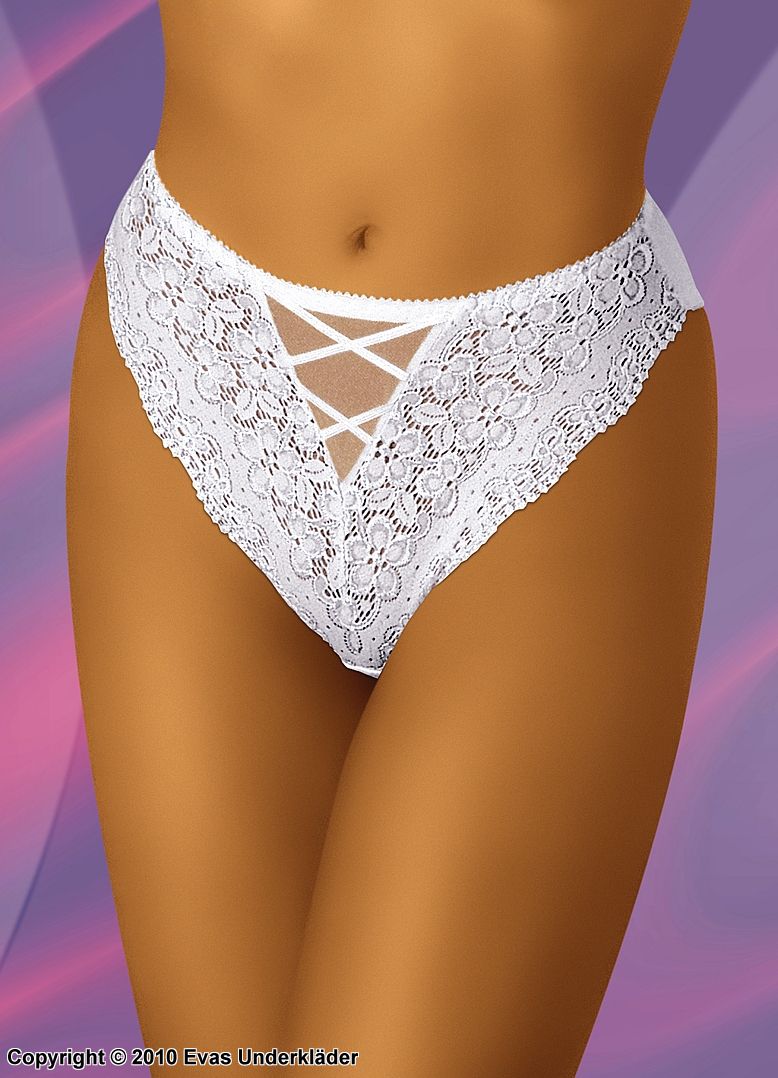 Panty in stretch lace